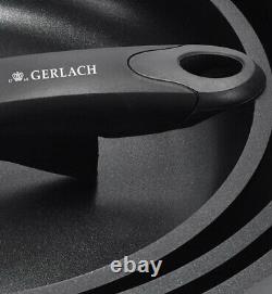 Gerlach Smart Frypans Set 4-piece 20/24/28 Frying Pans, Pan Set Removable Handle