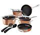 Gotham Steel Stackmaster 10 Piece Cookware Set FREE FAST SHIPPING