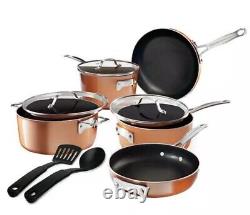 Gotham Steel Stackmaster 10 Piece Cookware Set FREE FAST SHIPPING