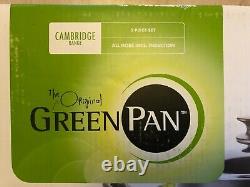 GreenPan Cambridge Healthy Ceramic Non-Stick Pots and Pans Set, 5 Piece New