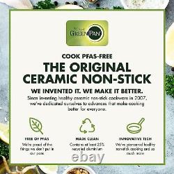GreenPan Cambridge Healthy Ceramic Non-Stick Saucepan Set, 16cm/1.5L, 18cm/2.1L