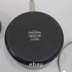 GreenPan Ceramic Non-Stick Saucepan & Lid Set 3 Piece Grey