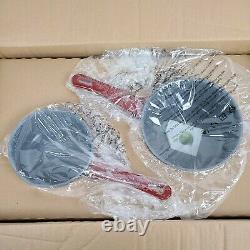 Greenpan 6 Piece Stainless Steel Non-Stick Ceramic Cook Set Red