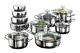 Induction Hob Pans Set Karcher Jasmin 20 Piece Stainless Steel Cookware Set Pots