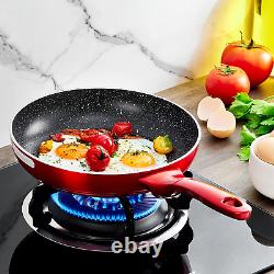 Induction Non Stick Cookware Set, Stay Cool Handles, Pfoa-Free Cooking Pots with
