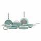 JADE CHEF set of pans and kitchen pots 10 pieces. NON-STICK interior and