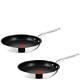 Jamie Oliver by Tefal Stainless Steel Non-Stick 2 Piece Frying Pan Set 24/28cm