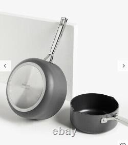 John Lewis & Partners Hard Anodised Aluminium Non-Stick Saucepan/Frying Pan Set