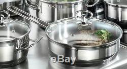 Karcher Jasmin 20-Piece Cookware Set with Roasting Pot 4 Bowls Stainless Steel