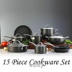 Kirkland New Signature Hard-Anodized Aluminum Cookware 15 Piece Set Brand NEW BN
