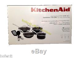 KitchenAid Stainless Steel 10-Piece Culinary Set Cookware Induction Pots Pans