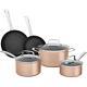 Kitchenaid 8-Piece Pots Pans Hard Anodized Nonstick Toffee Delight Cookware Set