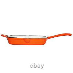 Le Chef 24-Piece Enameled Cast Iron Cookware Set (Multi-colored, OR158)