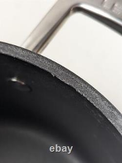 Le Creuset 3 Piece Toughened Non-Stick Saucepan & Lid Set Forged Aluminium Black