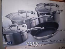 Le Creuset 3 Ply Stainless Steel Non Stick 4 Piece Set