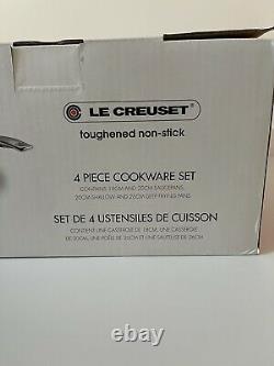 Le Creuset 4 Piece Toughened Non-Stick Cookware Set Brand New