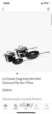 Le Creuset 4 piece toughened non-stick cookware set RRP £520