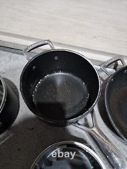 Le Creuset 4 piece toughened non-stick pans 4 pieces
