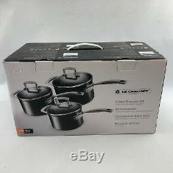 Le Creuset Toughened Stainless Steel Saucepan Set Silver, 3 Pieces 1125355
