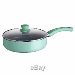 Lovepan Peas Pots and Pans Set, Grey Ceramic Coating Nonstick Aluminum Cookware
