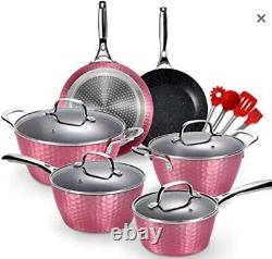LovoIn 14 pcs Cookwares, Pots and Pans Set Has a Non-Stick, Durable