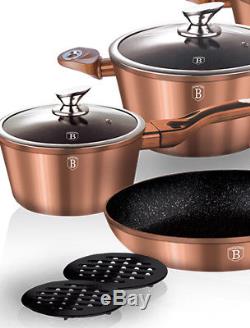 Luxury Pots High-quality Cookware Set 15 pcs frypan utensils Cooper