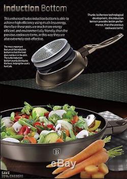 Luxury Pots High-quality rose gold Cookware Set 10 pcs frypan utensils