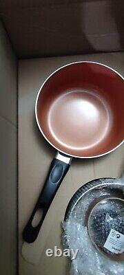 MICHELANGELO 10 Pcs Copper Pot, Saucepan, Pan Set, Non Stick Induction Cookware