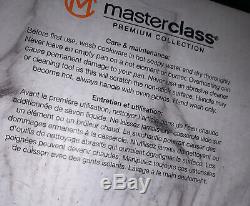 Masterclass Premium Cookware Set Of 4 8 9.5 11 Pans & Sauce Pan/Lid Beige
