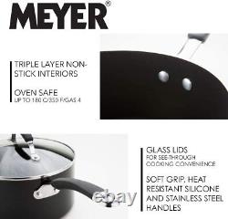 Meyer 5 Piece Cookware Set Non Stick Aluminium, Induction and Dishwasher Safe
