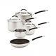 Meyer Induction Cookware Set Stainless Steel, Non Stick Dishwasher Safe, 5 Piece