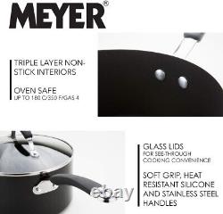Meyer Non Stick Pots and Pans Set of 5 Suitable as Induction Hob Pan Set