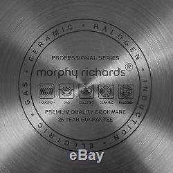 Morphy Richards 3 PC 16/18/ 20cm Professional Stainless Steel Pan Set 79812