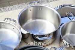 NEW $1799 All-Clad Copper Core 10-Piece Cookware Set Pot With Nonstick Pan