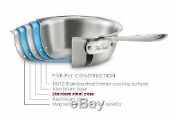 NEW All-Clad d5 Stainless-Steel 10-Piece Cookware Set POT PAN FREE SHIPPING