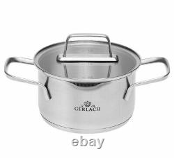 NEW Gerlach AMBIENTE Set of 10 Pcs Cookware Stewpots UK BASED Next Day Delivery