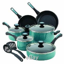 NEW Nonstick Cookware Pots and Pans Set 12 Piece Gulf Blu Premium Kitchen Style