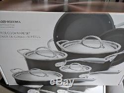 NIB 10-pc Williams Sonoma Hard Anodized Copper Core nonstick cookware set pans