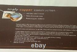 NIB Calphalon T10 Tri-Ply Copper 10 Piece Set