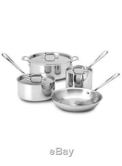 New All-Clad Stainless Steel 7-Pc. Cookware Set