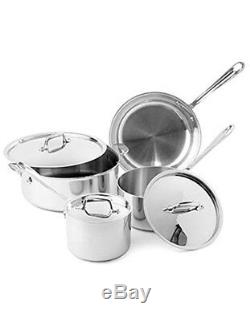 New All-Clad Stainless Steel 7-Pc. Cookware Set