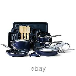 New Blue Diamond Limited Edition 20 Piece Toxin Free Kitchen Set As Seen On Tv