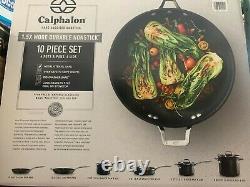 New Calphalon Signature 10-piece Hard Anodized Non Stick PFOA Free Cookware Set