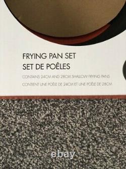 New Le Creuset Non Stick 2 Piece Frying Pan Set Toughened