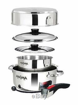 New Magma Nesting 7-Piece Cookware Stainless Steel