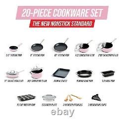 New Pink Diamond Limited Edition 20 Piece Toxin Free Kitchen Set As Seen On Tv