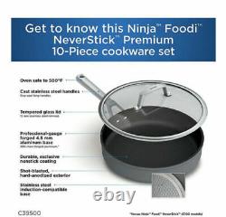 Ninja Foodi NeverStick Premium Hard-Anodized 10-Piece Cookware Set C39500