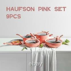 Non Stick Cooking Set Works with Induction hob PFOA Free Non-Stick Haufson