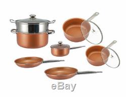 Non-Stick Cookware Set Pan Pot /Wok /Copper 2/4/5 Zone Touch Control Ceramic Hob