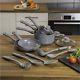 Non-Stick Pots Pans Set Kitchen Cookware Utensils Ceramic Saucepans Frying Glass